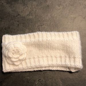 Cute white headband with floral piece